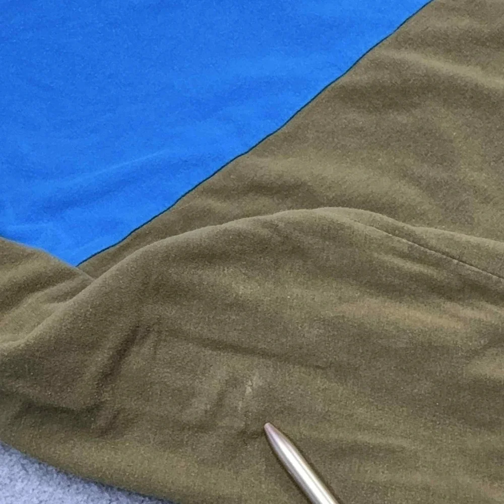 Cotopaxi Bandera Sweatshirt Crewneck Men's Large Blue Colorblock Organic LOGO‎